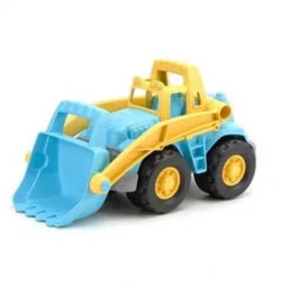 Blue and Yellow Toy Bulldozer